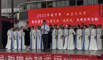 2025年咸宁市“社区文化节”暨赤壁市“文明艺站·送新风”文明实践活动热烈启动