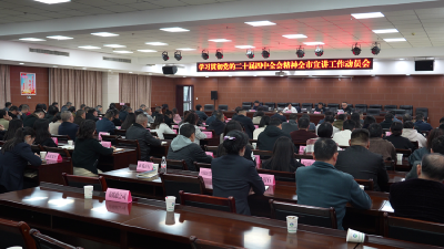 赤壁市召开学习贯彻党的二十届四中全会精神宣讲工作动员会