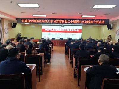 市城管执法局学习贯彻党的二十届四中全会精神