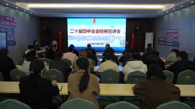 市农业农村局：开展学习贯彻党的二十届四中全会精神宣讲进组织活动