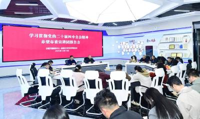 赤壁市融媒体中心、市文联联合举行党的二十届四中全会精神宣讲报告会