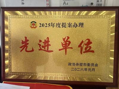 赤壁市水务集团获评2025年度提案办理先进单位