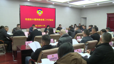 市政协召开十届常委会第二十次会议