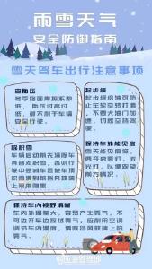 降温+雨雪天气来袭，这份交通安全提示请查收！