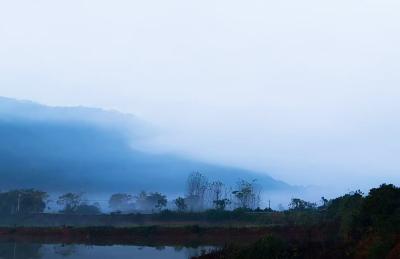 咸宁赤壁：晨雾翩跹入画来 黄狮阪冬景藏诗意