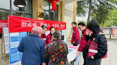 赤壁市开展爱国卫生月多病同防宣传活动