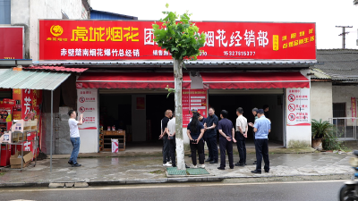 市领导调研烟花爆竹零售领域安全生产工作