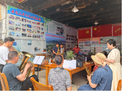 奏响悦耳乐章 丰富文化生活 茶庵岭镇开展管乐公益培训活动