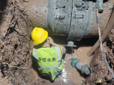 双线抢修 赤壁水务全力保障民生供水