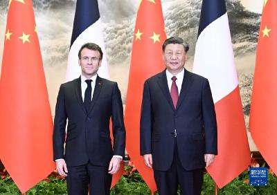 习近平同法国总统举行会谈