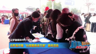 【直通县市区】云梦县开展“社保服务进万家”宣传活动