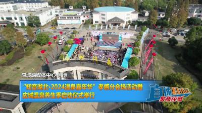 【直通县市区】“知音湖北•2024温泉嘉年华”孝感分会场活动暨应城温泉养生季启动仪式举行