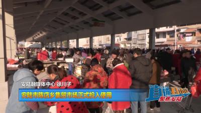 【直通县市区】安陆市陈店乡集贸市场正式投入使用