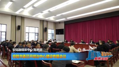 【直通县市区】安陆市委召开综治中心建设专题会议