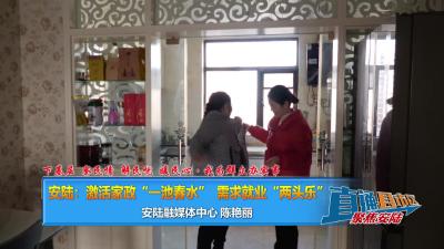 【直通县市区】下基层 察民情 解民忧 暖民心·我为群众办实事 安陆：激活家政“一池春水”  需求就业“两头乐”