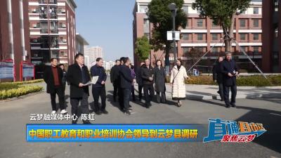 【直通县市区】中国职工教育和职业培训协会领导到云梦县调研