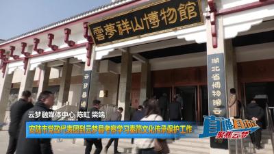 【直通县市区】安陆市党政代表团到云梦县考察学习秦简文化传承保护工作