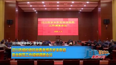 【直通县市区】汉川市组织收听收看孝感市岁末年初安全防范工作视频调度会议