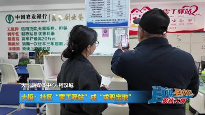 【直通县市区】大悟：社区“零工驿站”成“求职宝地”