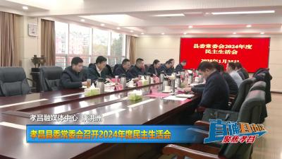 【直通县市区】孝昌县委常委会召开2024年度民主生活会