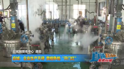 【直通县市区】应城：企业生产不停 竞相争抢“开门红”