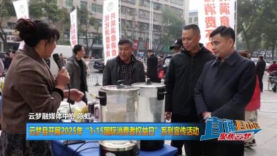 【直通县市区】云梦县开展2025年“3•15国际消费者权益日”系列宣传活动