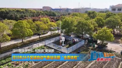 【直通县市区】汉川市26个区域自动气象站汛前“全面体检”