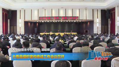 【直通县市区】大悟县组织宣传统战工作会议召开
