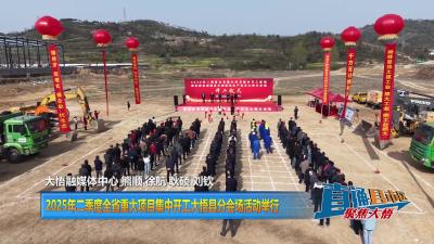 【直通县市区】2025年二季度全省重大项目集中开工大悟县分会场活动举行