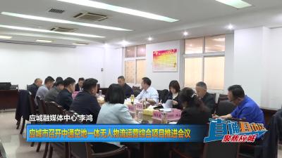【直通县市区】应城市召开中通空地一体无人物流运营综合项目推进会议