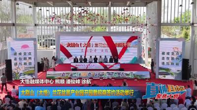 【直通县市区】 大别山（大悟）兰花盆景产业园开园暨招商签约活动举行