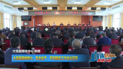 【直通县市区】大悟县森林防火、安全生产、平安稳定工作会议召开