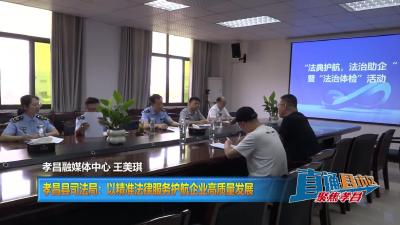 【直通县市区】孝昌县司法局：以精准法律服务护航企业高质量发展