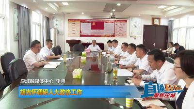【直通县市区】胡光怀调研人大政协工作