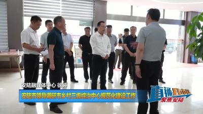 【直通县市区】安陆市领导调研市乡村三级综治中心规范化建设工作