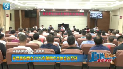 【直通县市区】孝昌县安委会2025年第四次全体会议召开