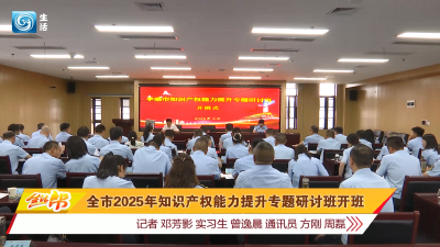 全市 2025 年知识产权能力提升专题研讨班开班