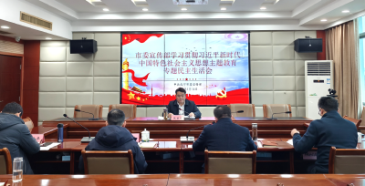 市委宣传部领导班子召开学习贯彻习近平新时代中国特色社会主义思想主题教育专题民主生活会