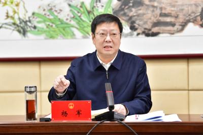 杨军主持召开市政府党组会议：切实强化发展意识 加快实现赶超跨越