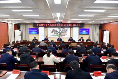 杨军主持召开市政府党组会议 持续优治理促发展 坚决守底线惠民生