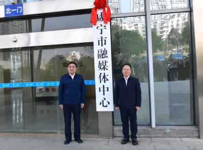 咸宁市融媒体中心揭牌成立