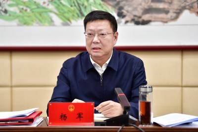 杨军主持召开市政府党组会议 加强网络生态治理 全面推进依法行政