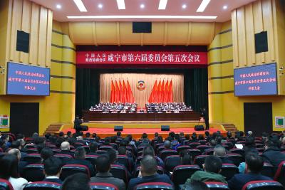 市政协六届五次会议隆重开幕 周锋讲话 杨军朱庆刚张远梅等到会祝贺 梁细林作常委会工作报告 黄文主持 王芳作提案工作报告