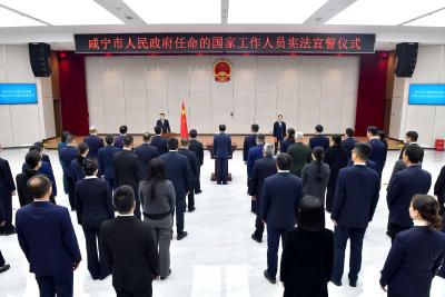 市政府举行宪法宣誓仪式 杨军监誓