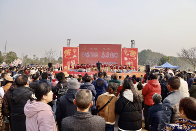 湖北咸宁：5000余名游客奔赴贺胜 体验“鸡汤+音乐”的年味之约