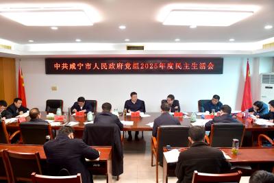 市政府党组2025年度民主生活会召开 巩固拓展学习教育成果 凝心聚力谱写发展新篇
