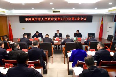 杨军主持召开市政府党组会议 护航未成年人健康成长 营造风清气正政治生态