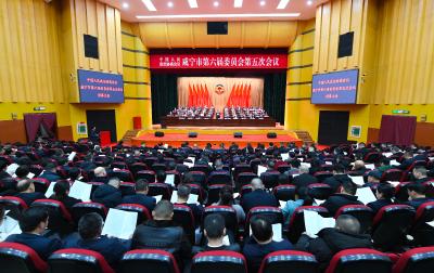 V视丨市政协六届五次会议胜利闭幕 周锋杨军朱庆刚张远梅等到会祝贺 梁细林主持大会并讲话