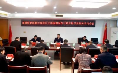 杨军在市政府党组树立和践行正确政绩观学习教育读书班集体学习时要求 持续推动学习教育入脑入心走深走实