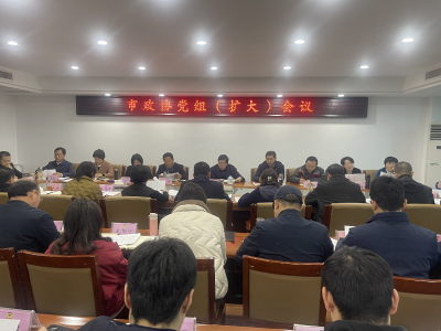 市政协召开党组（扩大）会议 研究部署开展树立和践行正确政绩观学习教育工作